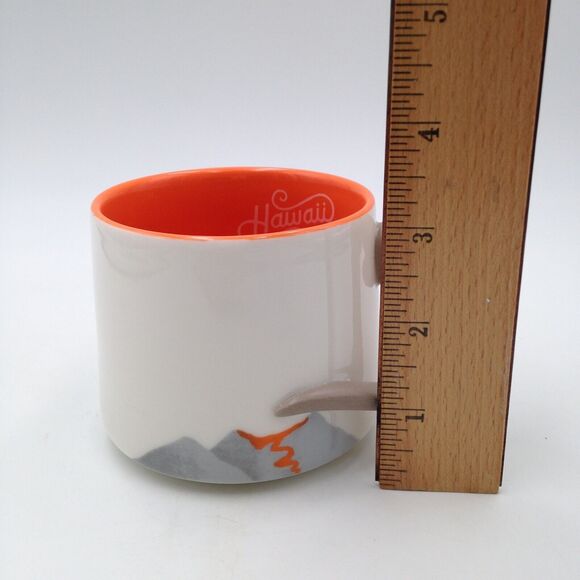 Starbucks Hawaii Coffee Mug Cup Erupting Volcano Ash Smoke Handle 2014 - Picture 10 of 10